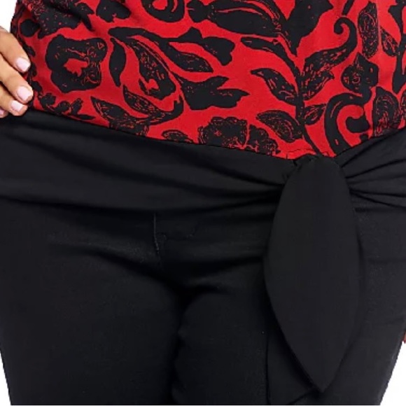 Susan Graver Liquid Knit Printed Top with 3/4 Raglan Sleeves Size S NWOT - Picture 8 of 9